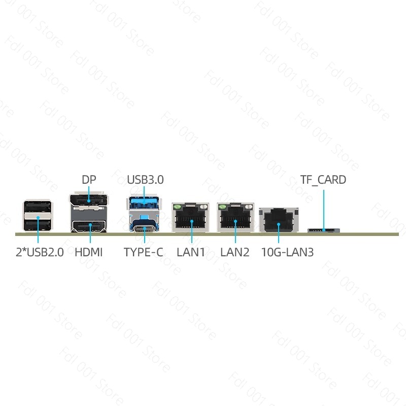 Mini Itx Dual 2.5G Nas Motherboard - Placa-Mãe N100 Dual 2.5G 10G SFP
