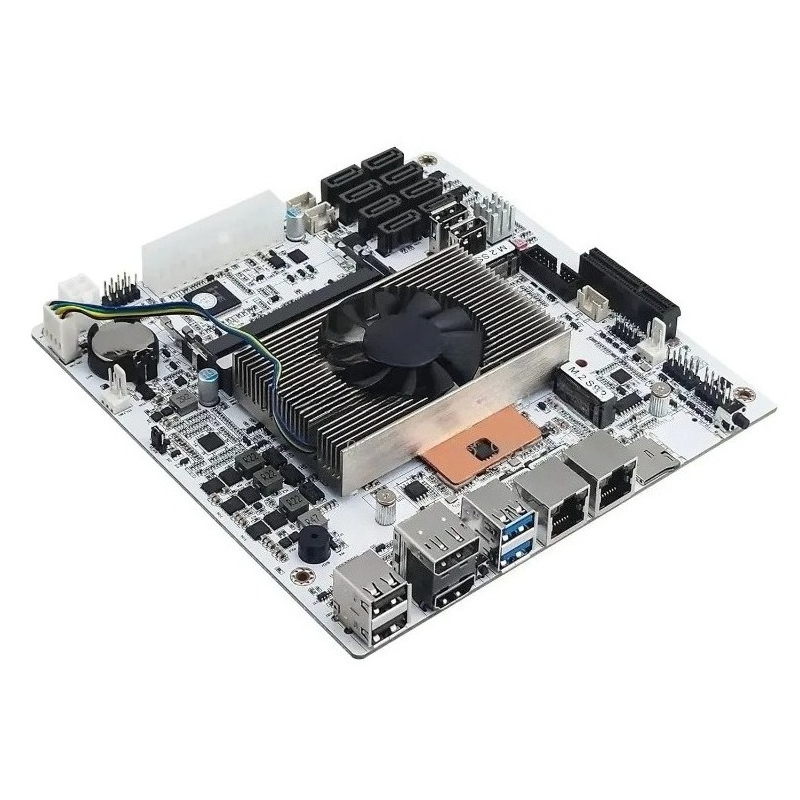 Mini Itx Dual 2.5G Nas Motherboard - Placa-mãe Mini-ITX M11 NAS branca com