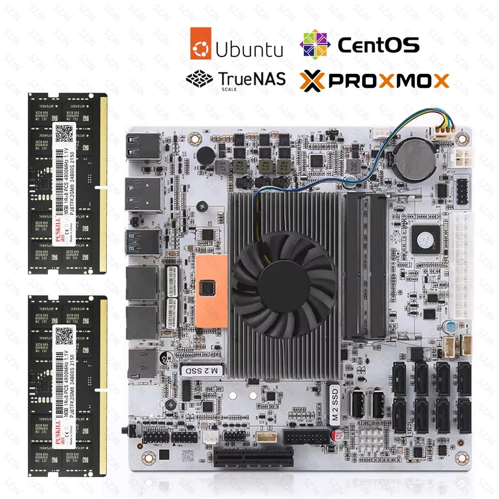 Placa-Mãe NAS I5-8265U ES 8 SA - Mini Itx Dual 2.5G Nas Motherboard avaliação e preço
