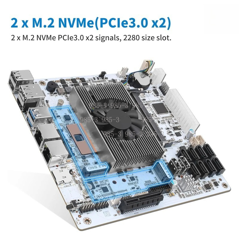 Placa-mãe Mini-ITX M11 NAS bra - Mini Itx Dual 2.5G Nas Motherboard avaliação e preço